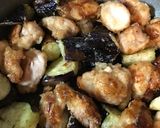 鶏モモ肉と茄子のコチュジャン炒め作り方9写真