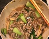 豚肉と小松菜のあんかけ焼きそば作り方7写真