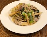 豚肉と小松菜のあんかけ焼きそば作り方9写真