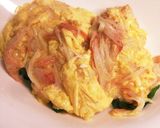 簡単！ほうれん草のトロトロかに玉あんかけ作り方6写真
