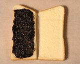 のり納豆サンドイッチ作り方1写真