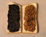 のり納豆サンドイッチ作り方3写真