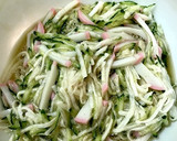 かまぼこ入り長芋のわさび和え作り方3写真