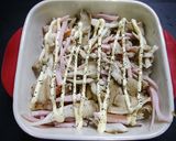 糖質オフ！舞茸とハムのチーズ焼き作り方2写真