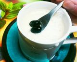 黒豆煮汁でほっこりカフェラテ♬♬作り方4写真