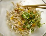 糖質制限!もやしと蒸し鶏のマスタード和え作り方1写真