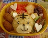お弁当にもしまじろう♪（キャラ弁）作り方4写真