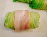 餅入り白菜ロールのクリームシチュー作り方6写真
