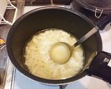 カレーリゾット風リメイク卵がゆ作り方1写真