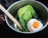 最泉のチンゲン菜の温泉卵添え作り方5写真