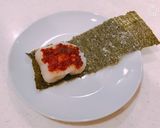 ワサビおかかがちょい辛、切り餅の磯辺巻き作り方3写真