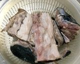 ブリのあら煮。フライパンで簡単(^^)♪作り方1写真