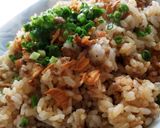 簡単！速攻‼ひき肉で♪ガリバタ炒飯♥作り方3写真