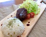 【盛り付け】ハンバーグの簡単盛り付け作り方2写真