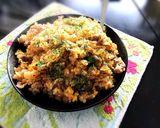 基本のパラパラ炒飯(ピリ辛編)休みの日に作り方6写真