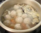心身共に温まる薬膳、軟骨入りつくね鍋作り方3写真