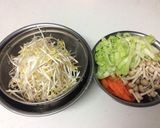 時短!簡単!味ぽんで肉野菜炒め作り方1写真