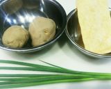 ジャガイモと油揚げの味噌汁(合わせ味噌)作り方1写真