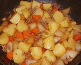 豚挽肉で作る肉じゃが（ほんだし風味）作り方5写真