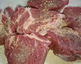 ビール&トマト缶で！豚肉の煮込み♪作り方1写真