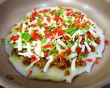 ◆ピリ辛ドライカレーのとろ～りお餅ピザ♪作り方6写真