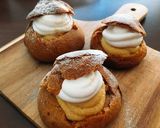 HMで簡単チョコ&ホワイトエクレア作り方1写真