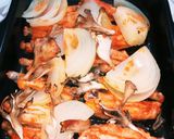 【超簡単】味付鶏肉と蒸し野菜作り方5写真