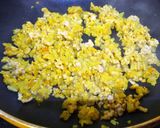 ◆ピリ辛ドライカレーのとろ～りお餅ピザ♪作り方2写真