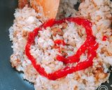 唐揚げでチキンライス作り方5写真