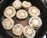 大葉入りヘルシーなレンコンのはさみ焼き作り方12写真