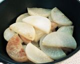 フライパンdeみそ大根チーズ焼き作り方2写真