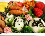 戌年弁当♡スヌーピーキャラ弁♡おにぎり♡作り方6写真