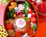蓮根バーグ新春スヌーピー弁当 受験生応援作り方1写真