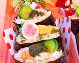 新春おにぎらず 鮭・高菜 　受験生応援作り方1写真