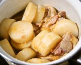 大人気♪出汁なしで鶏と大根のうまうま煮物作り方3写真