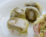 白菜巻きシーフドご飯作り方4写真
