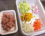 栄養たっぷり五目雑炊★作り方1写真