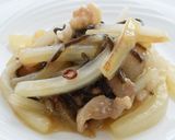 白菜の塩こんぶ香味炒め作り方4写真