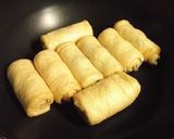 節分に♪いわし缶とじゃがいもの薄揚げ巻き作り方9写真