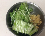 時短！簡単！水菜と油揚げのおひたし作り方1写真