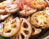 パリっ♪コリっ♪根菜おつまみ〜バタぽん味作り方6写真