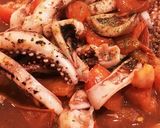 イカ(エンペラ＆ゲソ)とトマトの炒め物作り方5写真