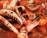 イカ(エンペラ＆ゲソ)とトマトの炒め物作り方5写真