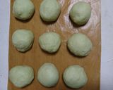 ちぎりぱん 青汁入りハムチーズ作り方2写真