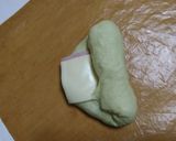 ちぎりぱん 青汁入りハムチーズ作り方4写真