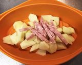 ベーコン&ポテトのチーズかけ作り方1写真
