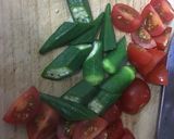 鶏軟骨とトマトオクラのバルサミコソテー作り方2写真