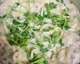 超簡単！♡豆苗と豆乳の力うどん♡作り方5写真