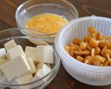 豆腐となめこのかきたまスープ煮込み作り方1写真