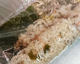 なめたけ・牛炒め巻き寿司作り方3写真